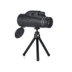 Kenly 80x HD Monoküler Dürbün – 52mm Lens, Yüksek Güçlü BAK4 Prizma, Telefon Tutucu & Tripod Dahil, Taşınabilir Tek Göz El Teleskobu, Siyah