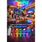 KENLY Akıllı RGB LED Tavan Lamba 60W Bluetooth Müzik Smart Life Uyumlu Dekoratif Aydınlatma 220V