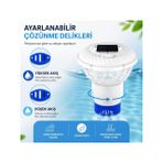 Kenly Güneş Enerjili RGB LED Havuz Klor Şamandırası Uzaktan Kumandalı Su Geçirmez Havuz Lambası