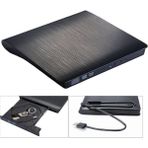 Kenly Harici DVD RW USB 3.0 Ultra İnce CD DVD Yazıcı Okuyucu Tak Çalıştır - Siyah