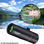Kenly HD Monoküler Dürbün – Telefon Tutuculu, Tripodlu, Taşınabilir, Suya Dayanıklı, Yüksek Zoom Tek Göz Dürbün - 9,2cm x 3cm x 3cm