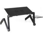 Kenly Katlanabilir Laptop Sehpası – Taşınabilir ve Ayarlanabilir Notebook Standı, Ergonomik Alüminyum Tasarım, Şık Siyah