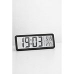 Kenly LCD Ekran Dijital Duvar Saati 20x8 cm – Büyük Ekran, Sıcaklık & Tarih Göstergeli, Masaüstü & Duvara Monte, Modern LED Saat, Siyah