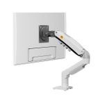 Kenly NB F80-XE Beyaz Ergonomik Monitör Standı 17-30 İnç | Amortisörlü Gazlı Yay, 2-9 kg, VESA 75x75 / 100x100