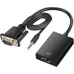 Kenly Vga To Hdmi Adaptör (Vga → Hdmi) Görüntü Ses Aktarıcı Dönüştürücü – Usb Güç Destekli