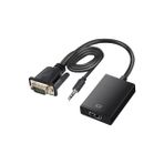 Kenly VGA to HDMI Adaptör (VGA → HDMI) Görüntü ve Ses Aktarıcı Dönüştürücü – USB Güç Destekli