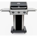 Kenmore Gazlı Barbekü 3 Ocaklı Siyah - Metal