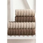 kennylake selection Puffy 4'lü Banyo Havlu Seti | %100 Pamuk Premium Hamam Seti | 2 Adet 70x140 Beden, 2 Adet 50x90 El, Yüz, Saç Havlu | Çeyiz Havlusu