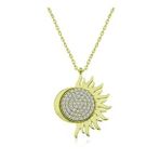 KENPAZAR 925 Ayar Gold Mihrimah Sultan Kadın Gümüş Kolye