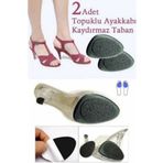 Kenpool Ayakkabı Kaymaz Taban Topuk Koruyucu Yapışan Düşme Önleyici Lastik Tampon Yüksek Ped 1 Çift