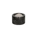 Kenpool Nero Mermer Baharatlık 6x10 cm Mermer Tuzluk Biberlik Dekoratif Baharatlık Siyah