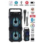 Kens Teknoloji Bluetooth Hoparlör Parti Hoparlörü Kablosuz Speaker Ledli Ses Bombası Radyo Usb Sd Kart Girişli