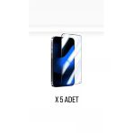 Kens Teknoloji İphone 12/12Pro Ekran Koruyucu Tam Kaplayan Cam 5 Adet Antistatik Üst Kalite Ürün 5'Li