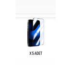 Kens Teknoloji İphone 13 Pro Ekran Koruyucu Tam Kaplayan Cam 5 Adet Antistatik Üst Kalite Ürün 5'Li