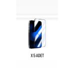Kens Teknoloji İphone 14 Ekran Koruyucu Tam Kaplayan Cam 5 Adet Antistatik Üst Kalite Ürün 5'Li