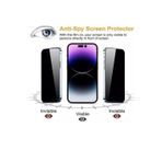 Kens Teknoloji İphone 15 Pro Hayalet Cam İç Kulaklık Filtreli Antistatik Ekran Koruyucu