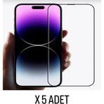 Kens Teknoloji İphone 16 Ekran Koruyucu Tam Kaplayan Cam 5 Adet Antistatik Üst Kalite Ürün 5'Li