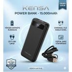 Kensa 15.000 mAh Dijital Göstergeli Power Bank – Kesintisiz Enerji, Şık Tasarım!