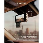 Kensa 3 Kameralı Full Hd 1080P Araç Içi & Dış Görüş Araç Kamerası – Gece Görüşlü
