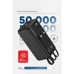Kensa 50.000 mAh Dijital Göstergeli Dahili Çoklu Kablolu Powerbank – Süper Hızlı Şarj Taşınabilir Şarj
