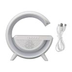 Kensa Beyaz BT-2301 15W Wireless Kablosuz Şarj Destekli Radyolu Bluetooth Hoparlör