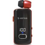 Kensa Bluetooth Makaralı Kulaklık | 12 Saat Konuşma | Dijital Ekran | Titreşimli | Yüksek Kalite Ses - Kırmızı