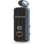 Kensa Bluetooth Makaralı Kulaklık | 12 Saat Konuşma | Dijital Ekran | Titreşimli | Yüksek Kalite Ses - Mavi