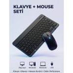 Kensa Kablosuz Bluetooth Klavye ve Mouse Seti 10 m Menzil Ev - Ofis Kullanımı İçin Şık Tasarım - Siyah