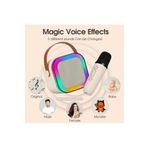 Kensa Kablosuz Mikrofonlu Karaoke Makinesi Taşınabilir Bluetooth Hoparlör Seti Bas Tiz Ayarlı 10.7x9x8 cm