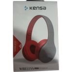 Kensa Kulak Üstü Bluetooth Kulaklık Kırmızı