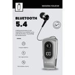 Kensa Makaralı Kulaklık Bluetooth 5.4 | 18 Saat Konuşma | Dijital Ekran | Titreşimli | Yüksek Kalite Ses - Beyaz