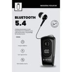 Kensa Makaralı Kulaklık Bluetooth 5.4 | 18 Saat Konuşma | Dijital Ekran | Titreşimli | Yüksek Kalite Ses - Siyah