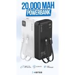 Kensa POWERBANK 20.000 mAh YENİ NESİL KENDİNDEN KABLOLU 22.5 W ULTRA HIZLI VE GÜÇLÜ PD QC 3.0