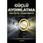 Kensa U7 Motosiklet Sis Farı – Mercekli, Büyük Kafesli, Sarı Angel Işıklı LED