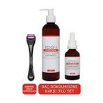 Kenshi Hızlı Saç Uzatma Şampuan & Serum Bakım Seti & Dermaroller Titanyum Uçlu