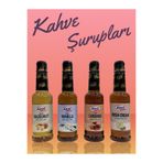 Kent Boringer Lezzetli Tatlar Serisi 4'lü Kahve Şurubu Seti (Karamel - Vanilya - Irish Cream - Fındık) 355 ml x 4