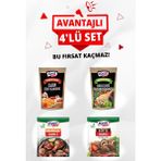 Kent Boringer Mangal Lezzet Avantajlı 4'lü Set(Cajun Çeşni-Sebzeli Çeşni-Mangal Harcı-Köfte Harcı) - 262 gr