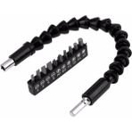 Kent Collection Matkap Ucu - Bükülebilir Oynar Vidalama Bits Uzatma Aparatı 30CM - Komple Set - 1 - 001-Renkli
