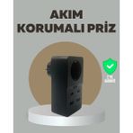 Kentex Mey Ithalat® Akıllı Akım Dengelemeli Priz 2500W 4 USB Type C Çıkışlı - Antrasit - Belirtilmemiş