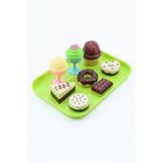 KentOyuncaK Tatlı Atölyesi Oyun Seti - 9 Parça Oyuncak Pasta, Dondurma, Kurabiye, Donut, Cheesecake, Cupcake & Tepsi