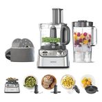 Kenwood Multi Pro Express Weigh + Tartılı Mutfak Robotu FDM71.450SS - Entegre Dijital Tartı, 1000 Watt, 3 Litre Geniş Sürahi Kapasitesi, Dilimleme, Rendeleme, Hamur Yoğurma Aparatı, Narenciye Sıkacağı