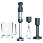 Kenwood Triblade System El Blender Seti HBM60.007GY - 1000 Watt Güçlü Motor, Püre Aparatı, Patentli Triblade 3 Açılı Bıçak Sistemi,%20 Daha Uzun Karıştırma Çubuğu, Metal Çırpıcı, Karıştırma Haznesi