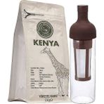 Kenya Filtre Kahve 200GR + Kahve Dükkanı Soğuk Kahve Demleme Şişe 850 ml (Sds-65)