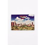 Kenya Temalı Ahşap Kartpostal Magnet