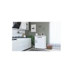 Kenyap Mutfak Laminat Tezgahlı Alt Dolap Tek Çekmeceli Kapaklı Tekerlekli 40 x 82