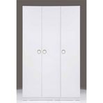 KENYAP Plus Stella 812478 3 Kapılı Parlak Beyaz Gardırop