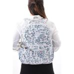Kenyon Cox 8866 Unisex Klınkır Maymunlu Günlük ve Okul Sırt Çantası - Beyaz - Mavi - 21x29x13