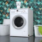 Kenz Life Kenzlife Çamaşır&kurutma Makinesi Dolabı Büyük Boy Afanasi Byz 100*80*70 Banyo Kapaksız Arkalıksız - renk - Beyaz