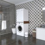 Kenz Life Kenzlife Çamaşır&kurutma Makinesi Dolabı Hedeon Cvz 015*80*70 Banyo Aparatı Arkalıksız Büyük Boy Xlarge - renk - Ceviz