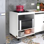 Kenz Life Kenzlife Gülpembe Ocak Dolabı XLARGE 85*70*60 cm Ahşap Malzeme ile Hazır Mutfak İçin Tasarlandı